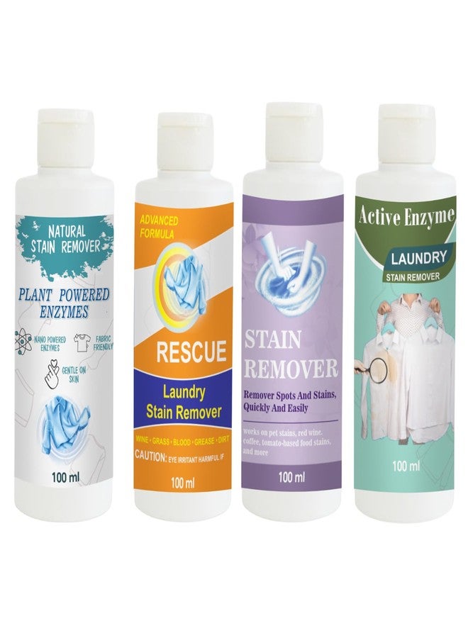 TOOVUS Stain Remover Combo Pack of Shirt, Orange, Purple and Pista Stain Remover | Multi-Surface Cleaning Solution for Clothes, Fabrics, Upholstery (100 g Each) - Image 1